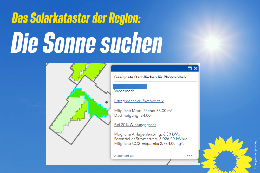Solarkataster: Die Sonne suchen