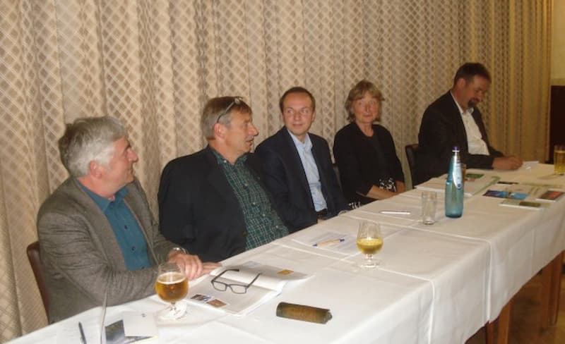 Von links: Martin Häusling, Dirk Grahn, Eike Lengemann, Gisela Wicke, Dr. Holger Hennies Foto Wilhelm Lucka