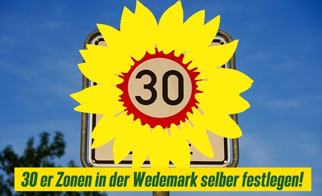 30er Zonen in der Wedemark selber festlegen