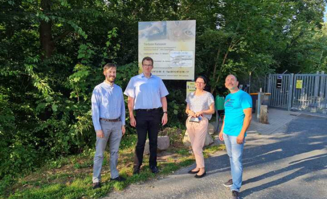 Tierschutzpartei treffen grünen Bürgermeisterkandidat.